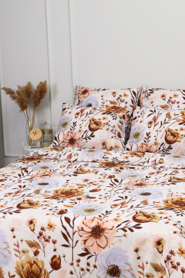 Пододеяльник поплин Светлая ночь белый